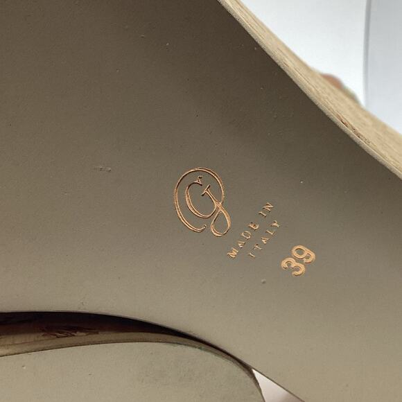 M. Gemi Cognac Tanned Leather Cork Platform Sandal 39 8.5 US - Picture 10 of 11